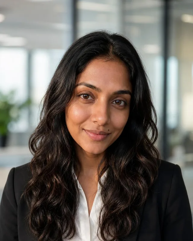 AI LinkedIn headshot made from the selfie