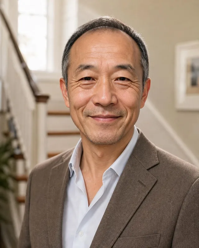 AI realtor headshot made from the selfie