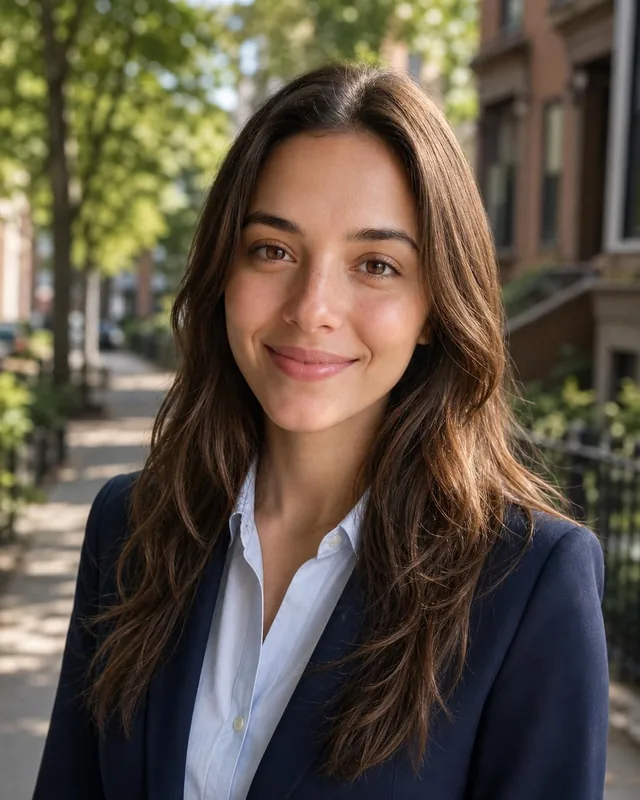 AI realtor headshot made from the selfie